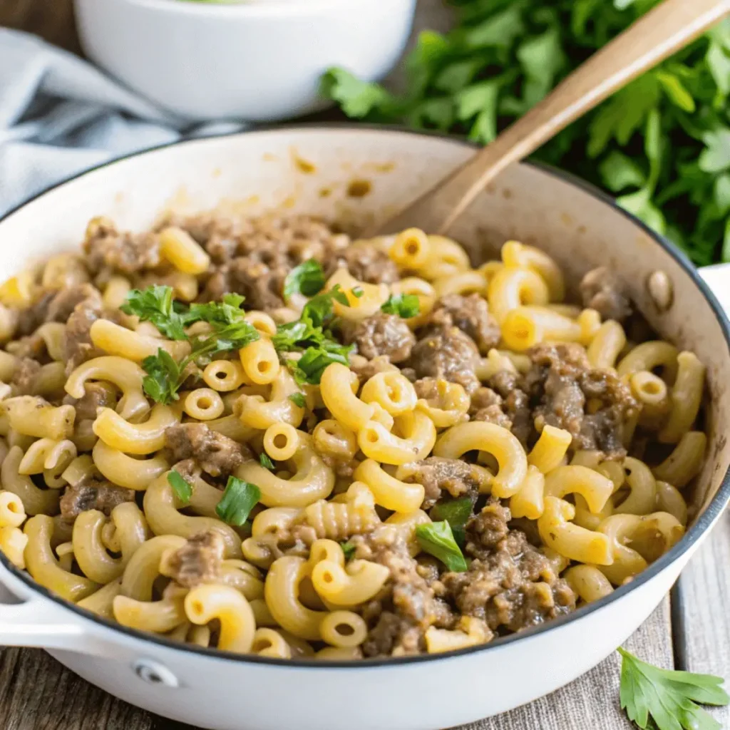 How to Make Philly Cheesesteak Pasta