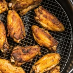 Chicken wings in an air fryer