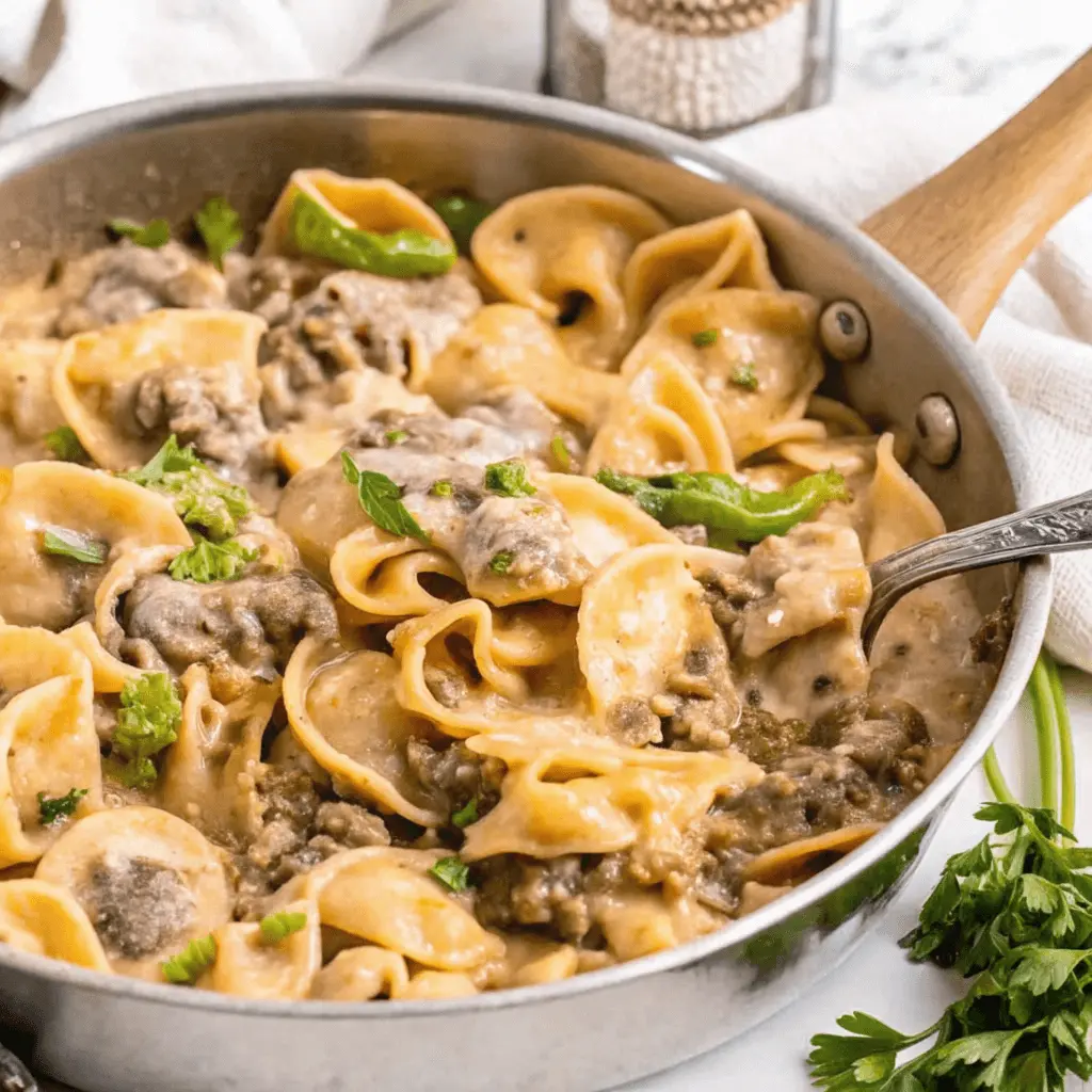 Philly Cheesesteak Tortellini Recipe