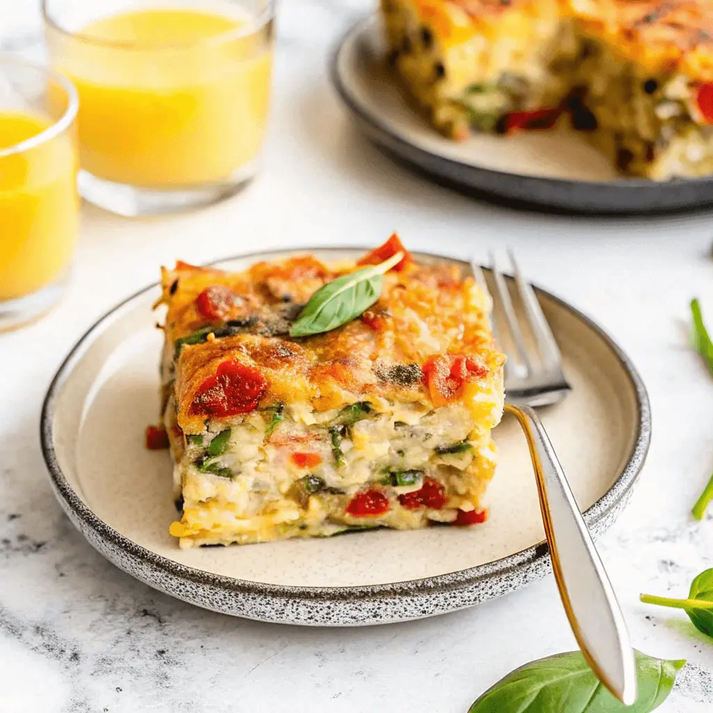 High Protein Egg Bake With Cottage Cheese