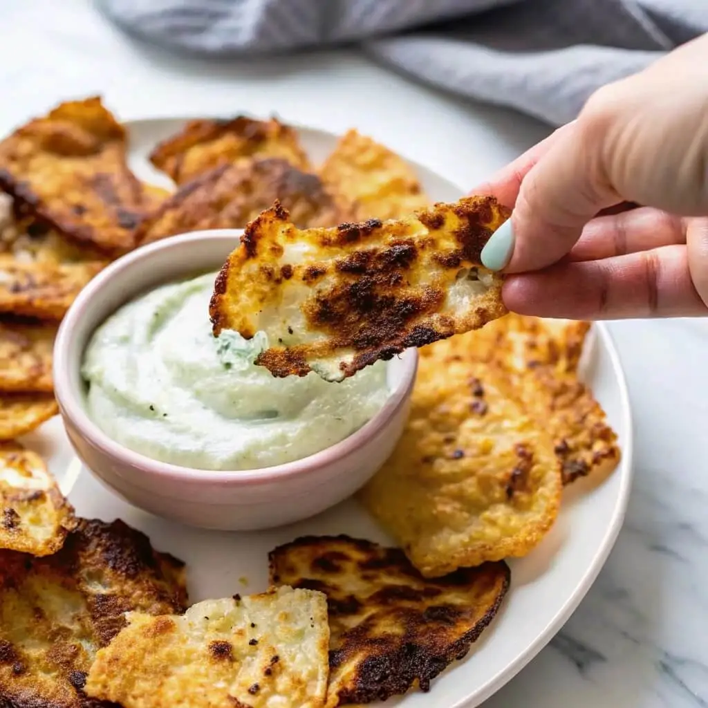 low carb cottage cheese chips