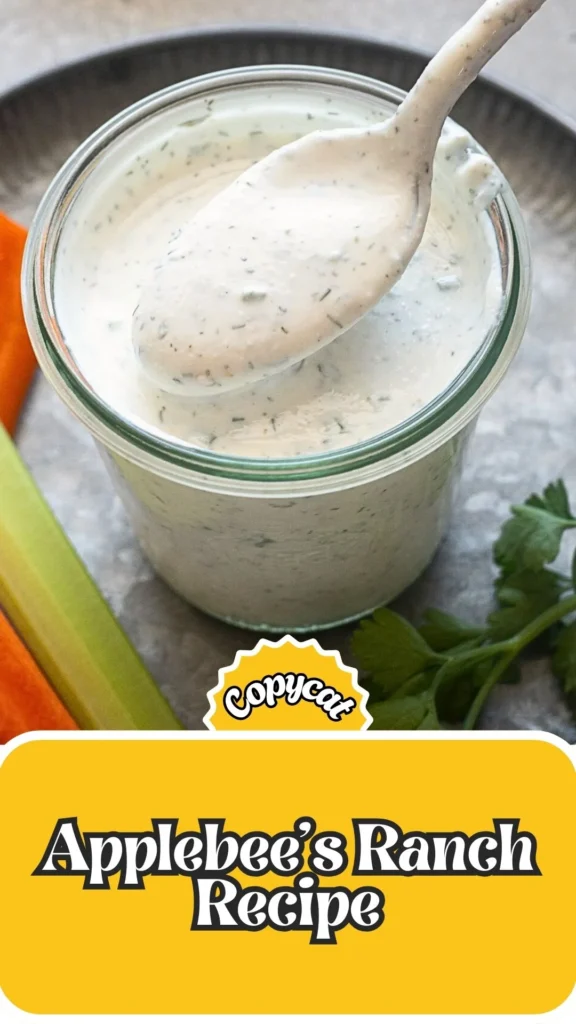Copycat Applebee’s Ranch Recipe