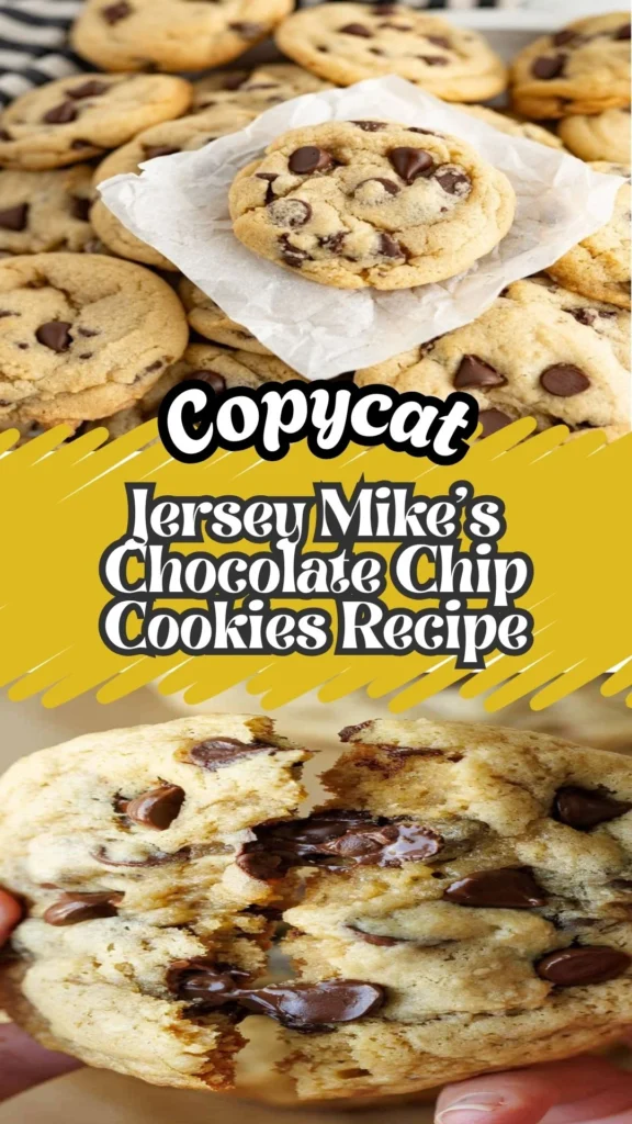 Copycat Jersey Mike’s Chocolate Chip Cookies Recipe