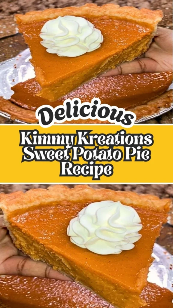 Easy to make Kimmy Kreations Sweet Potato Pie
