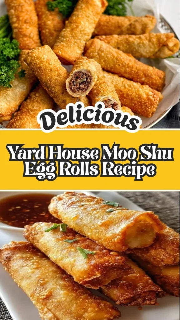 Easy to make Yard House Moo Shu Egg Rolls